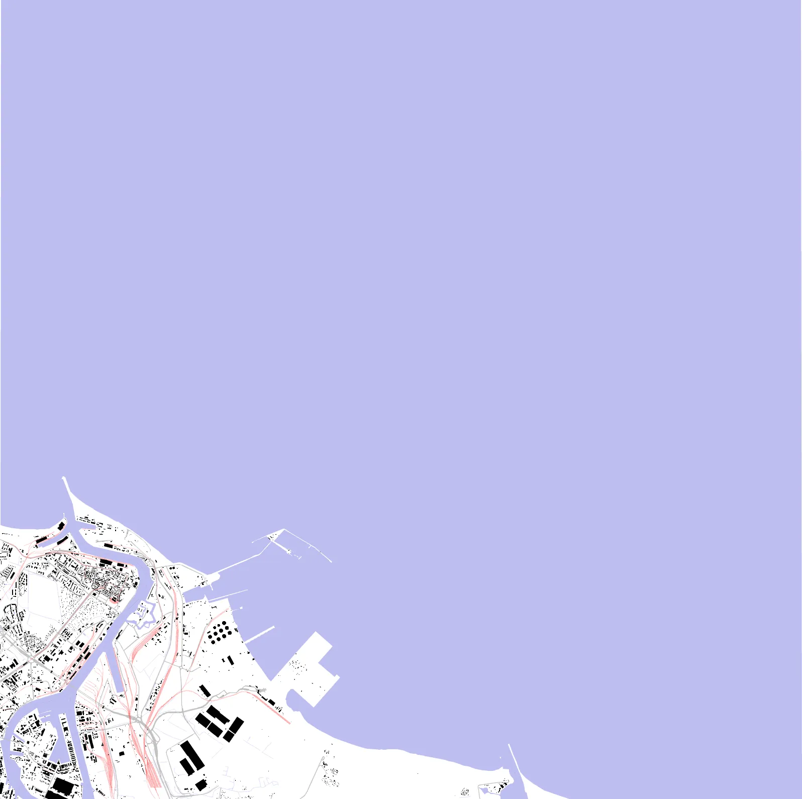 Gdańsk figure ground plan