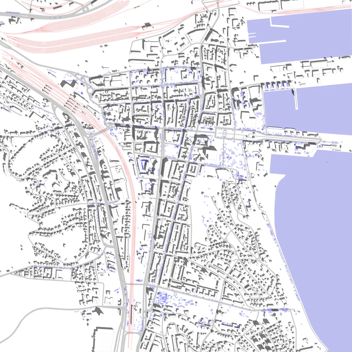 Gdynia Lageplan (2,5 km)