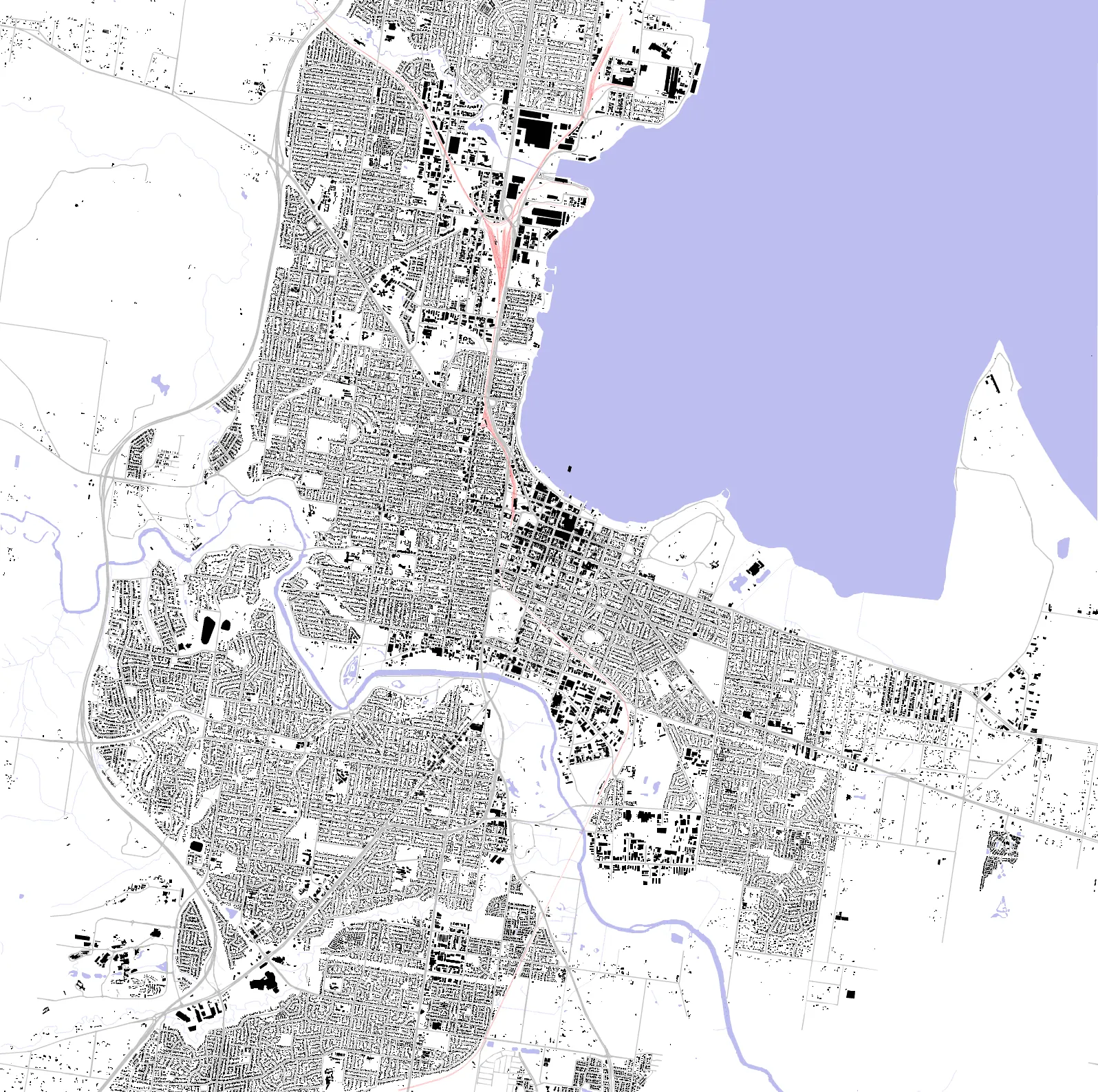 Geelong figure ground plan