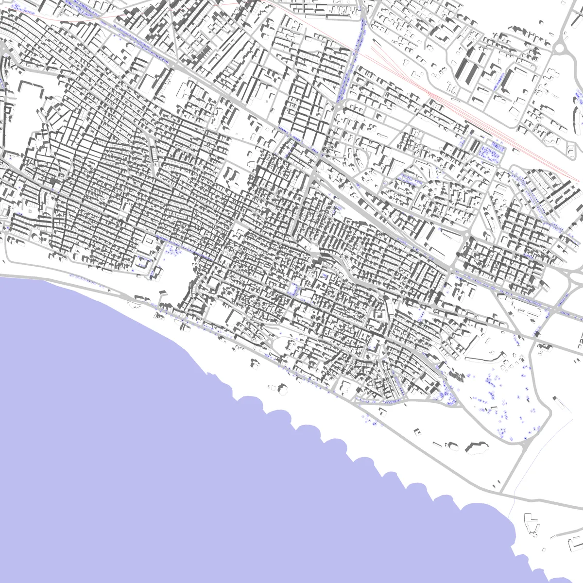 Gela planimetria di sito (2.5 km)