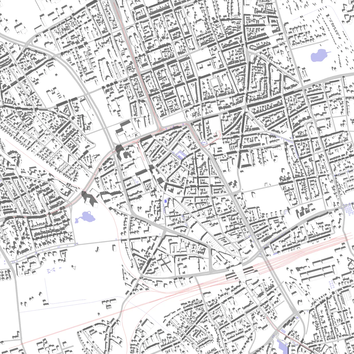 Gelsenkirchen Lageplan (2,5 km)