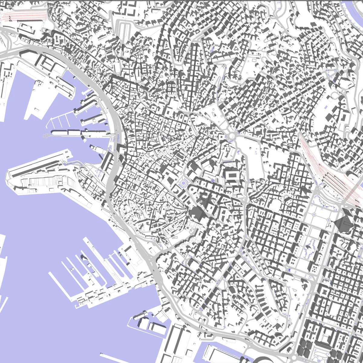 Genova Lageplan (2,5 km)