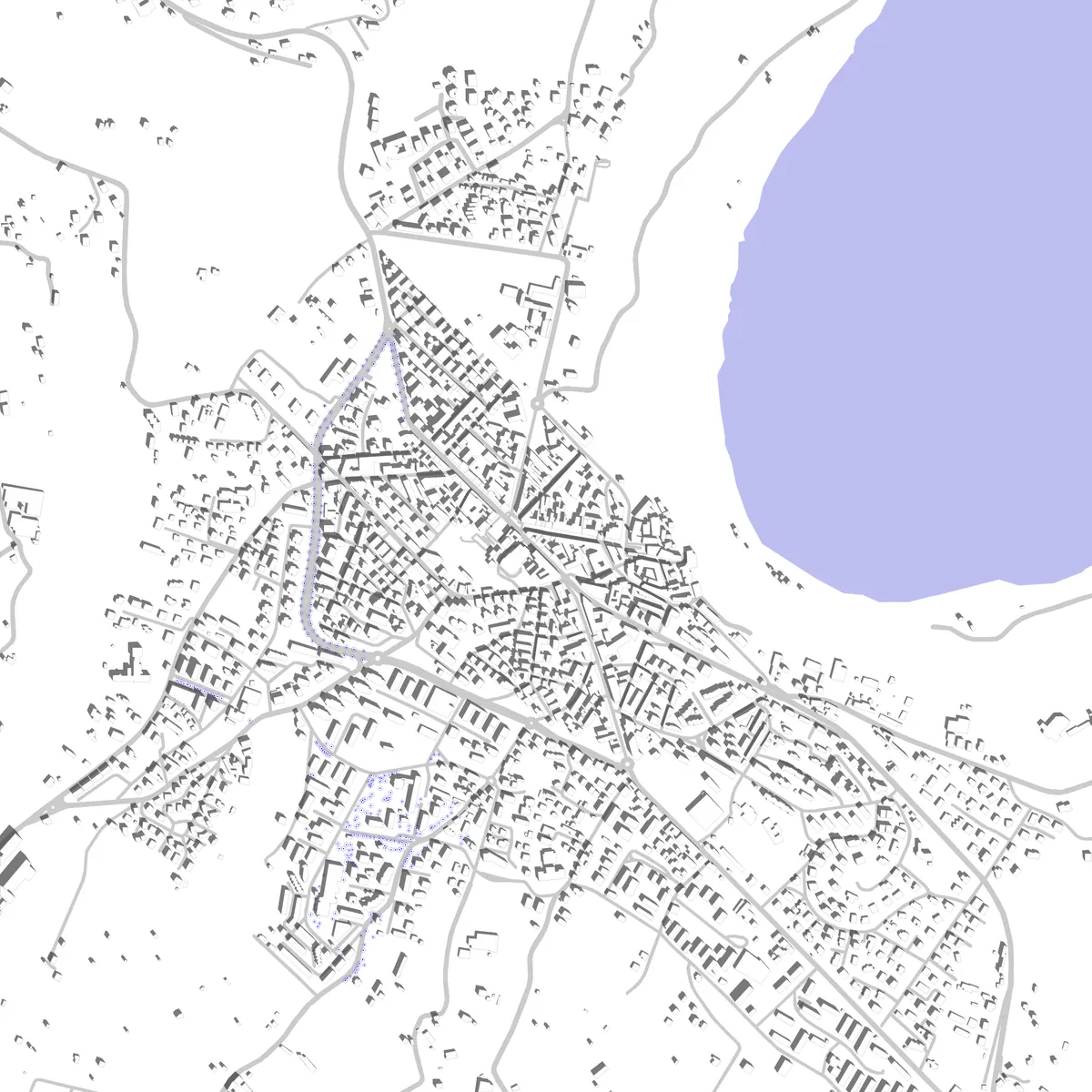 Genzano di Roma planimetria di sito (2,5 km)