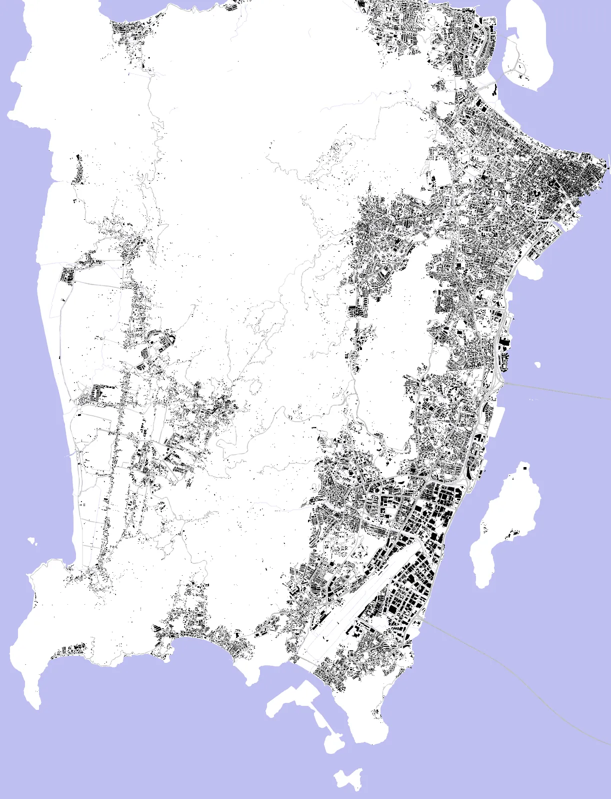George Town figure ground plan
