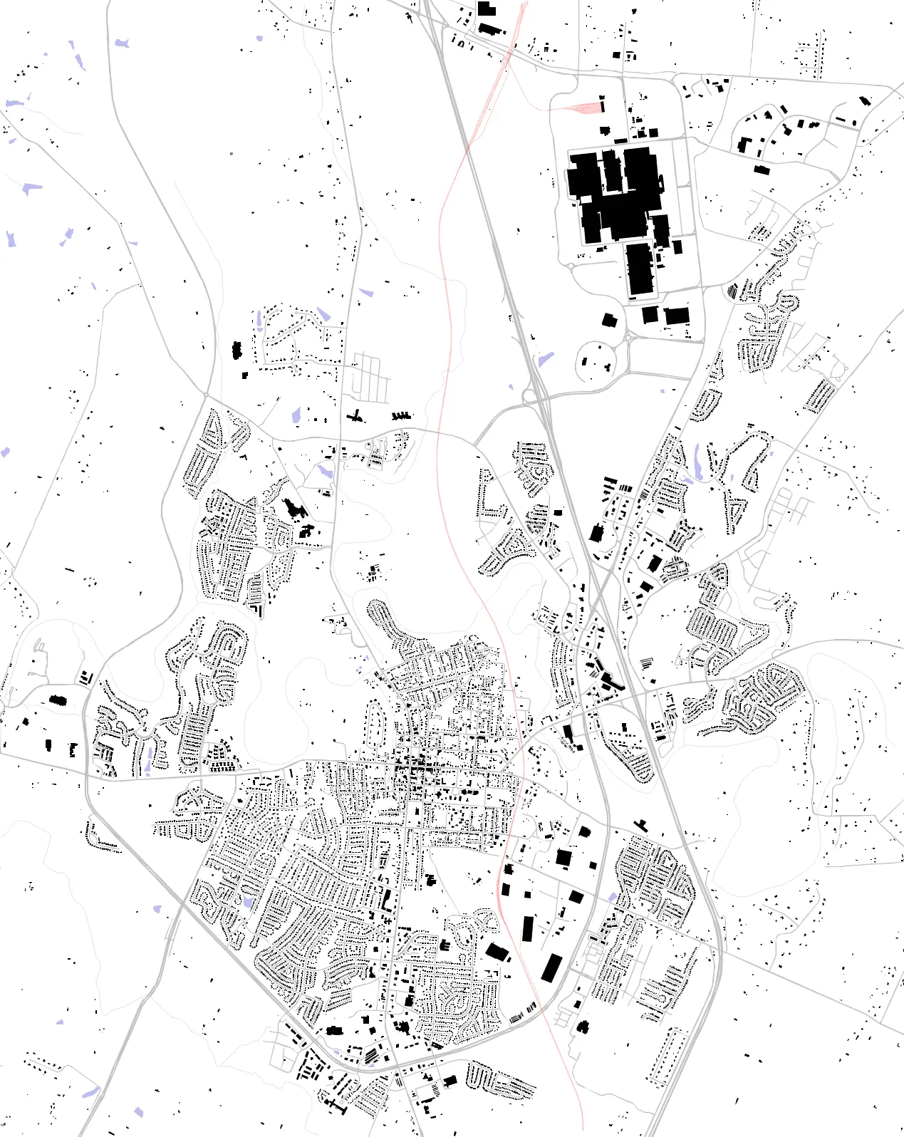 Georgetown figure ground plan