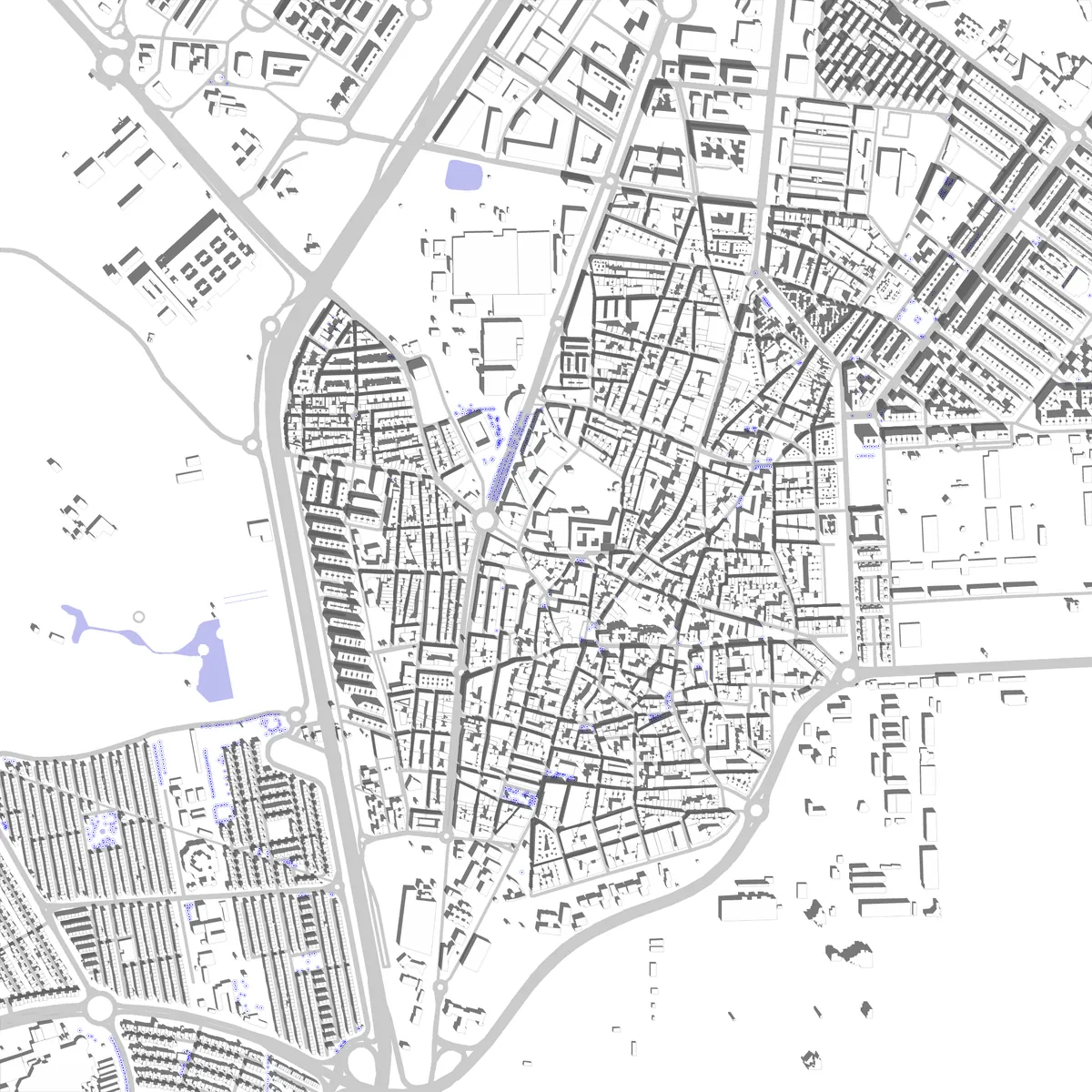 Getafe plano de situación (2,5 km)