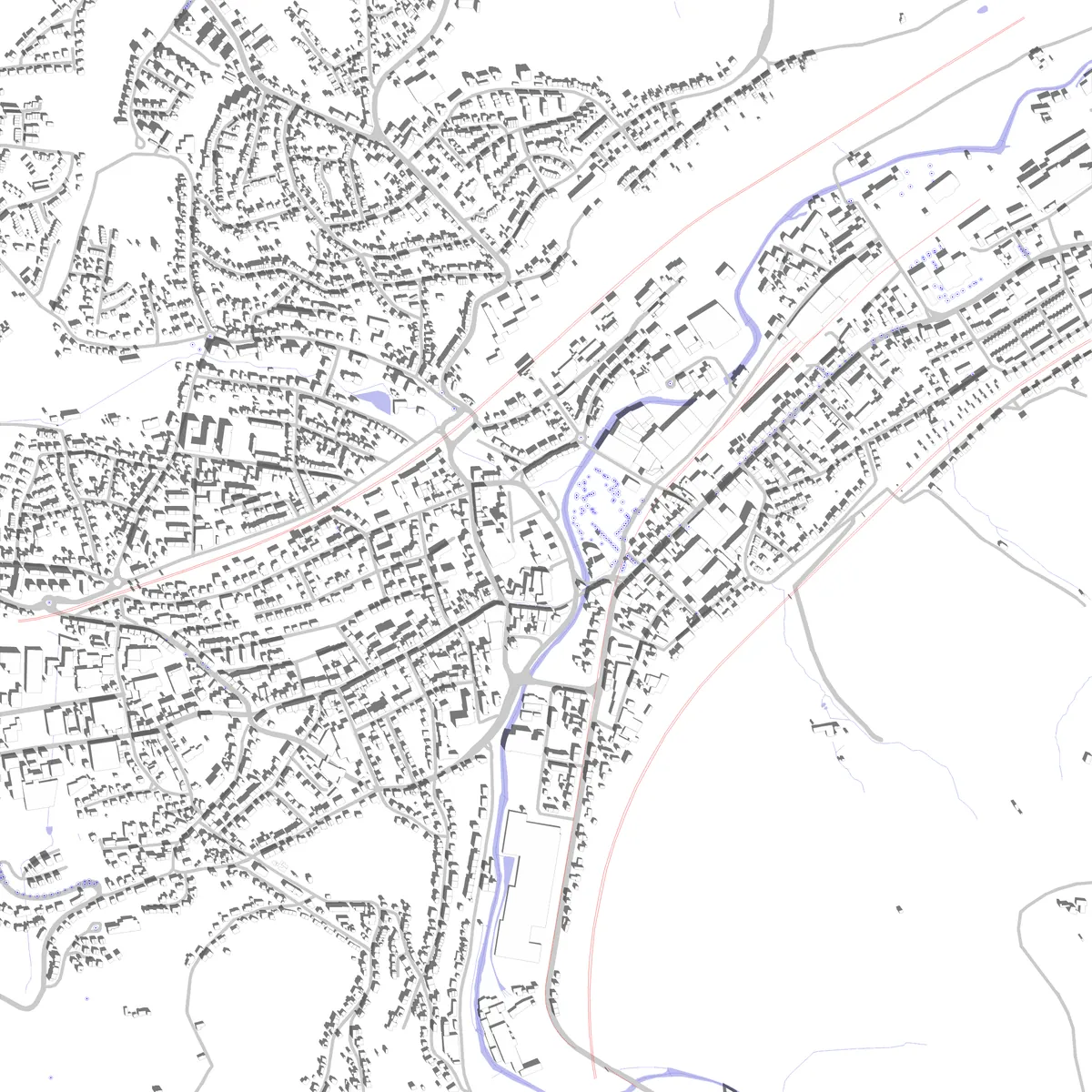 Gevelsberg Lageplan (2,5 km)