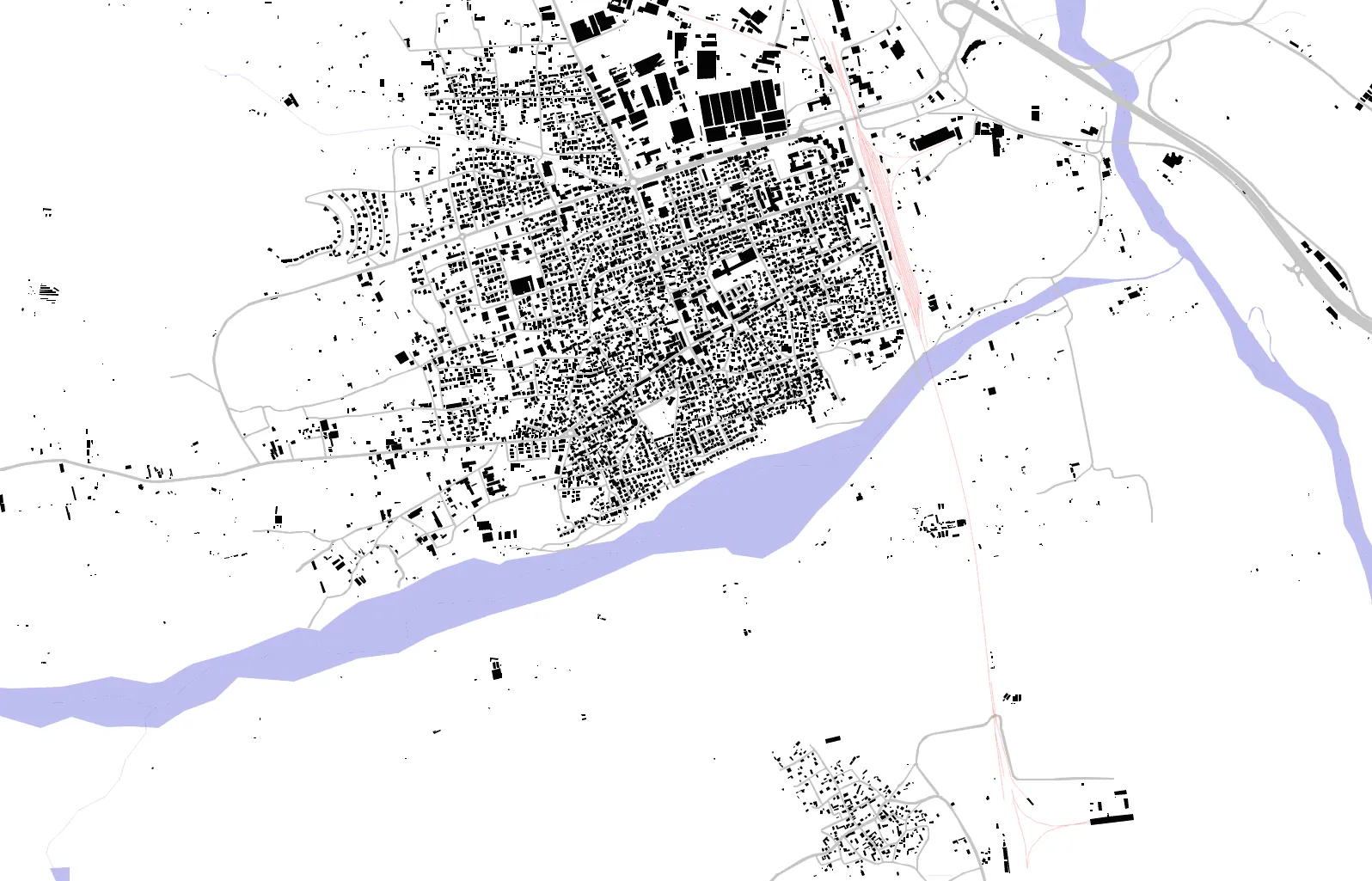 Gevgelija figure ground plan