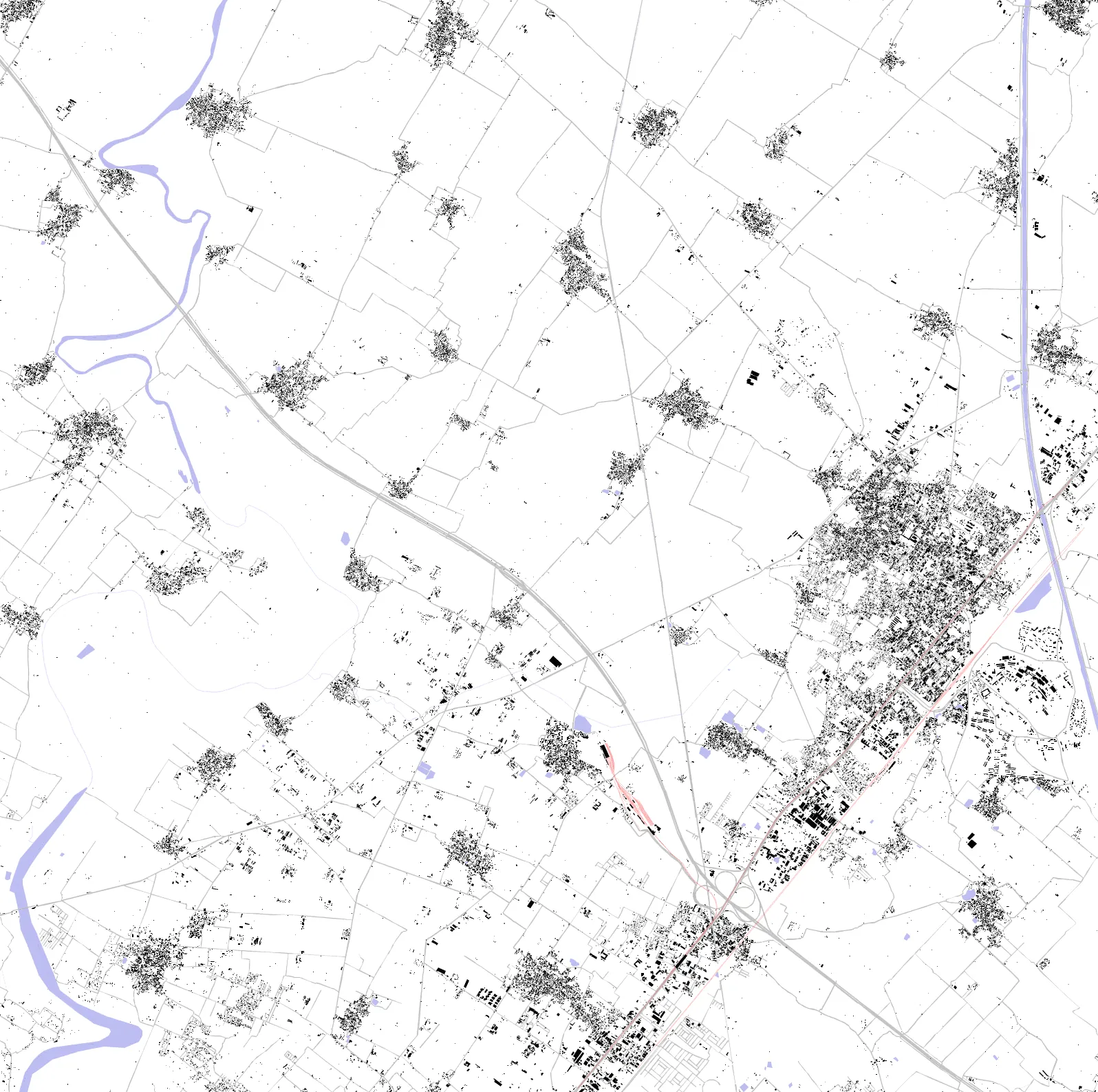 Ghaziabad figure ground plan