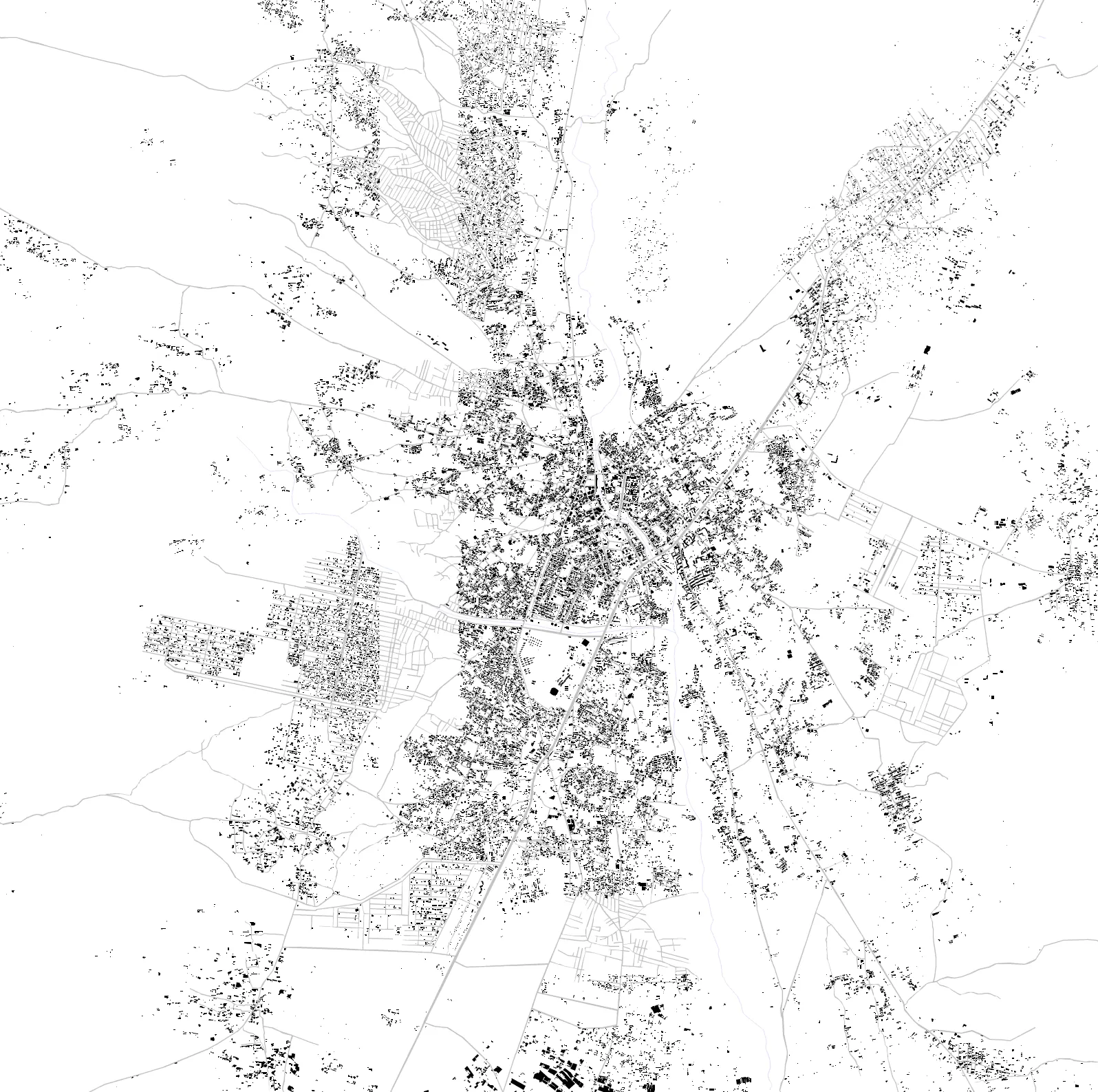 Ghazni figure ground plan