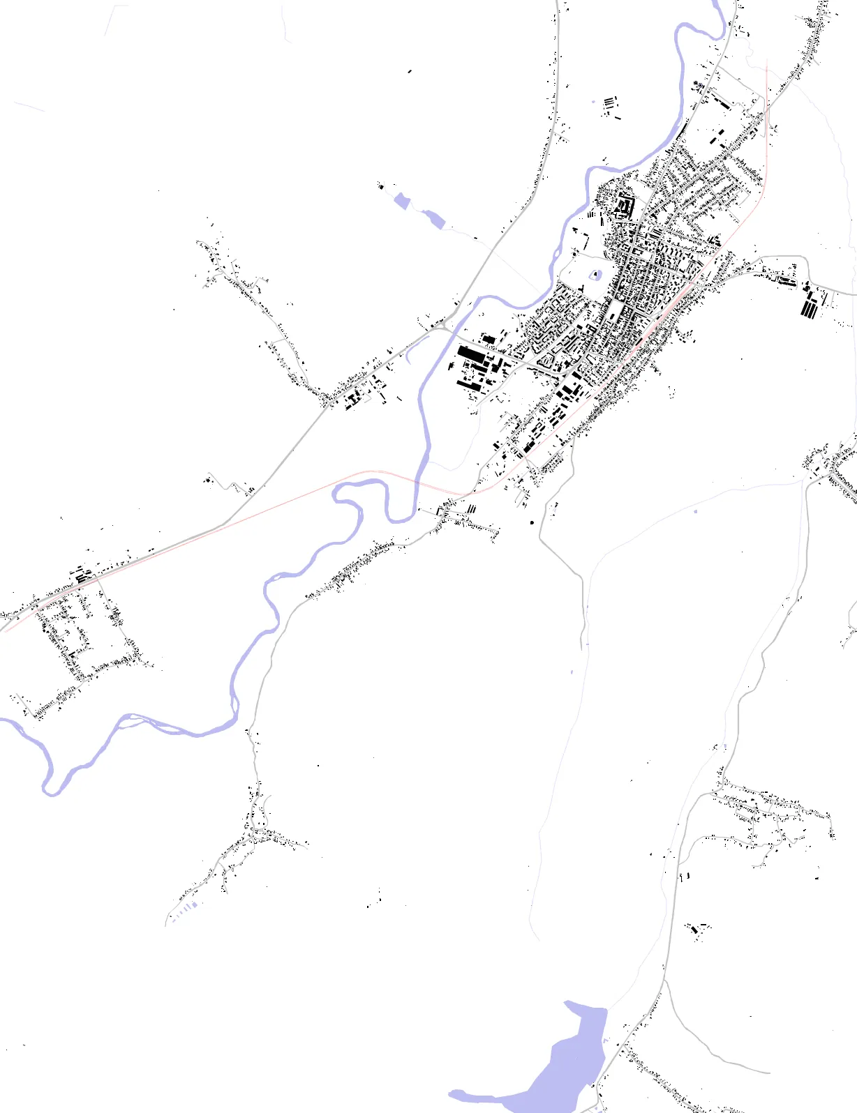 Gherla figure ground plan