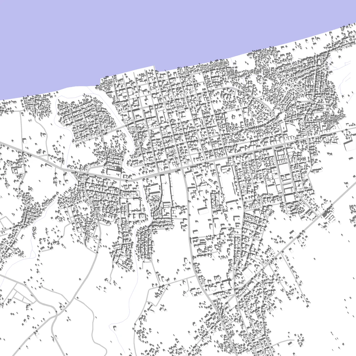 Gingoog Lageplan (2,5 km)