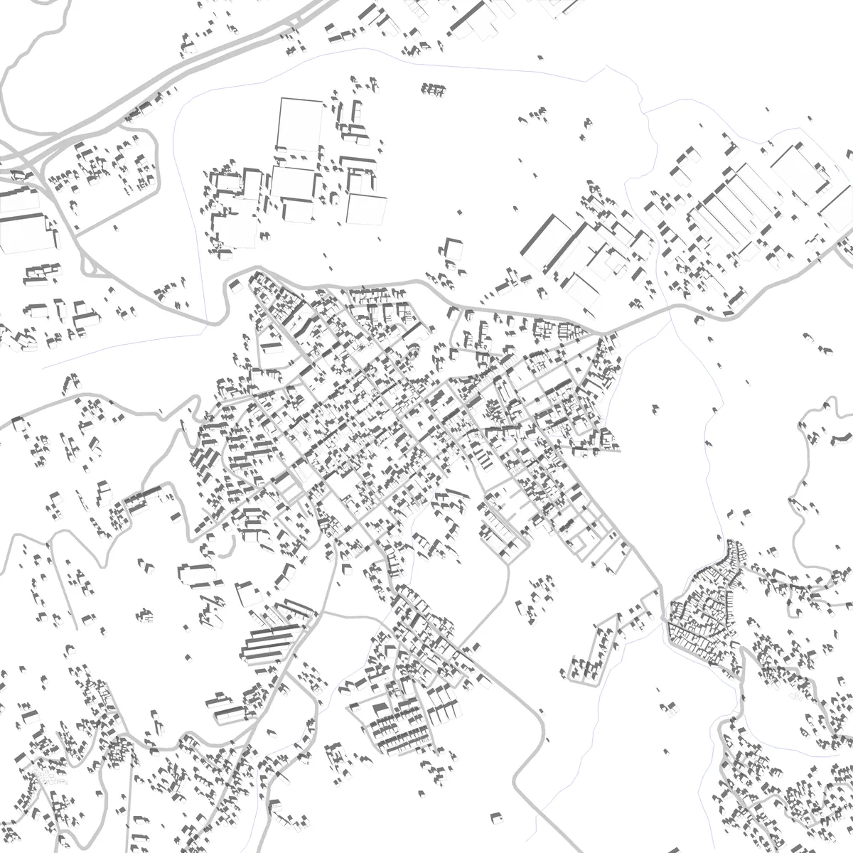 Girardota plano de situación (2,5 km)
