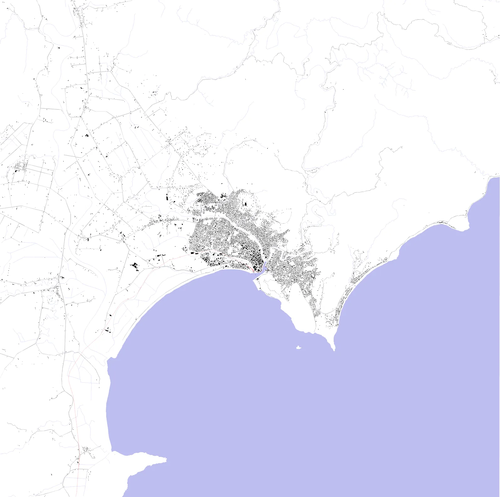 Gisborne Schwarzplan