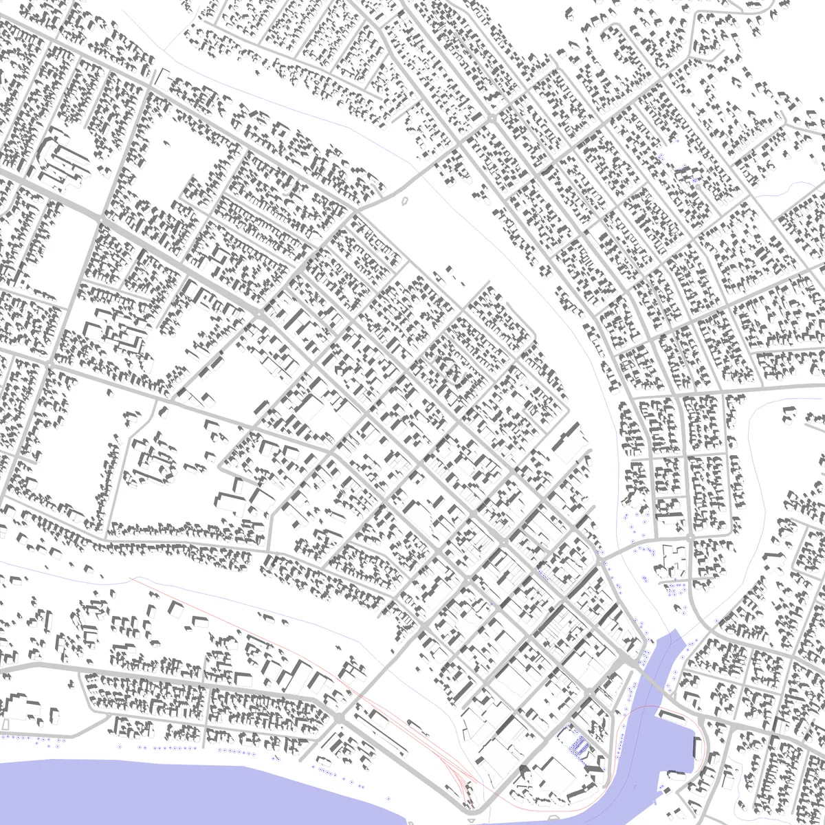 Gisborne Lageplan (2,5 km)