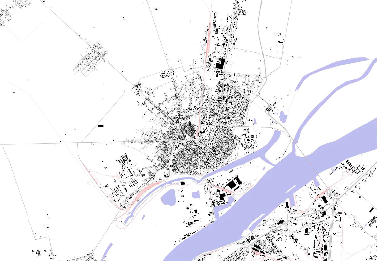 Giurgiu figure ground plan