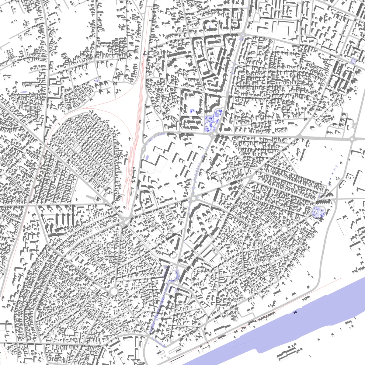 Giurgiu site plan (2,5 km)