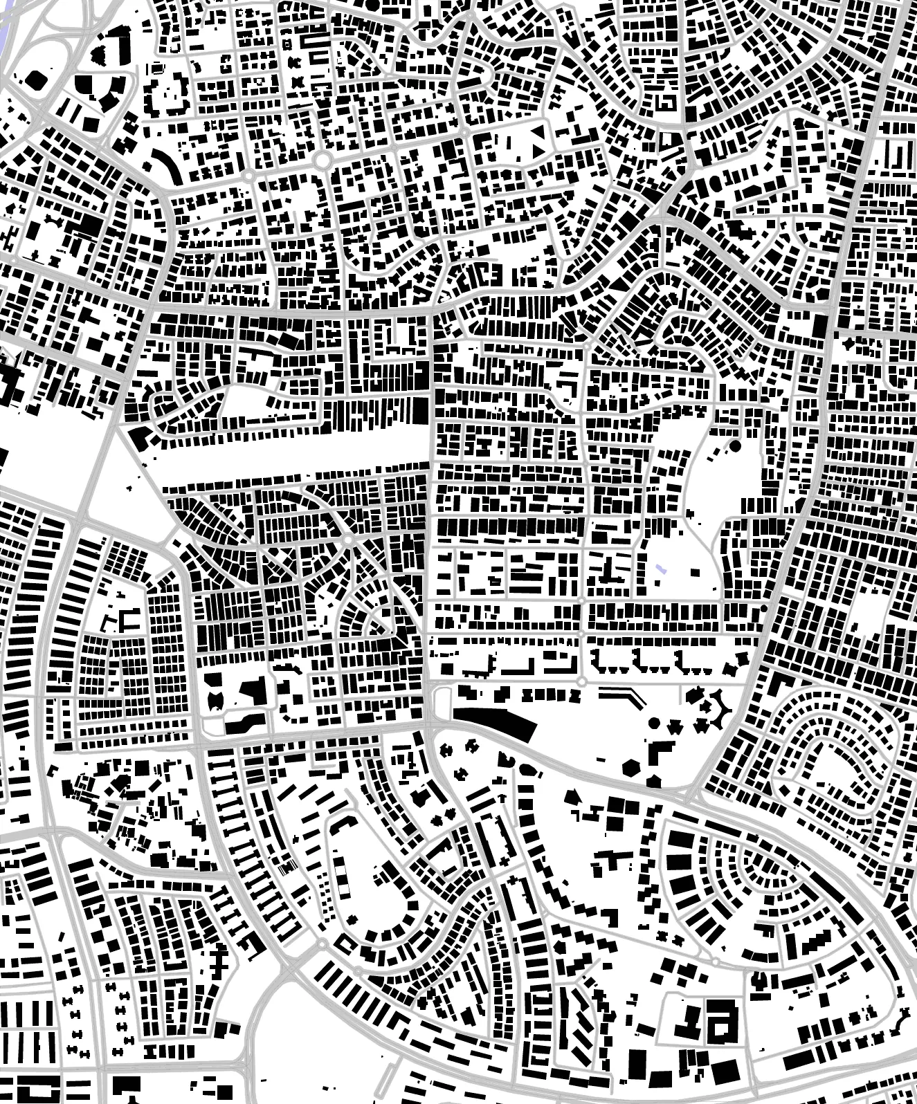 Givatayim figure ground plan