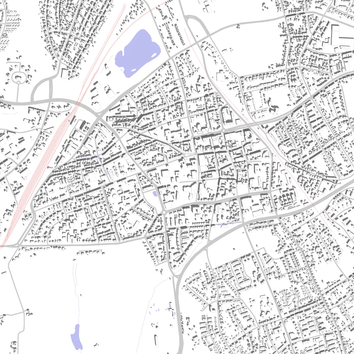 Gladbeck Lageplan (2,5 km)