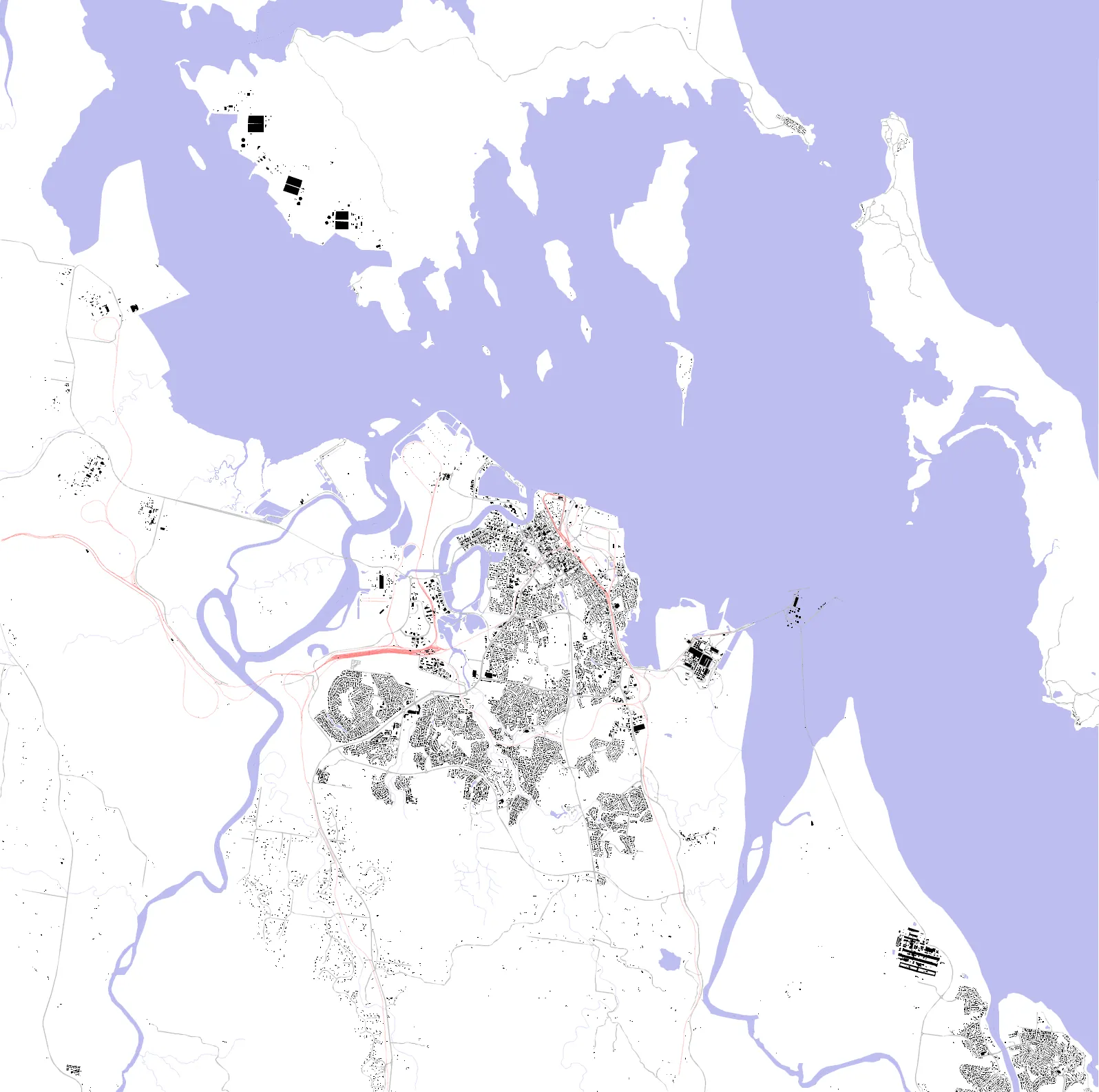Gladstone Schwarzplan