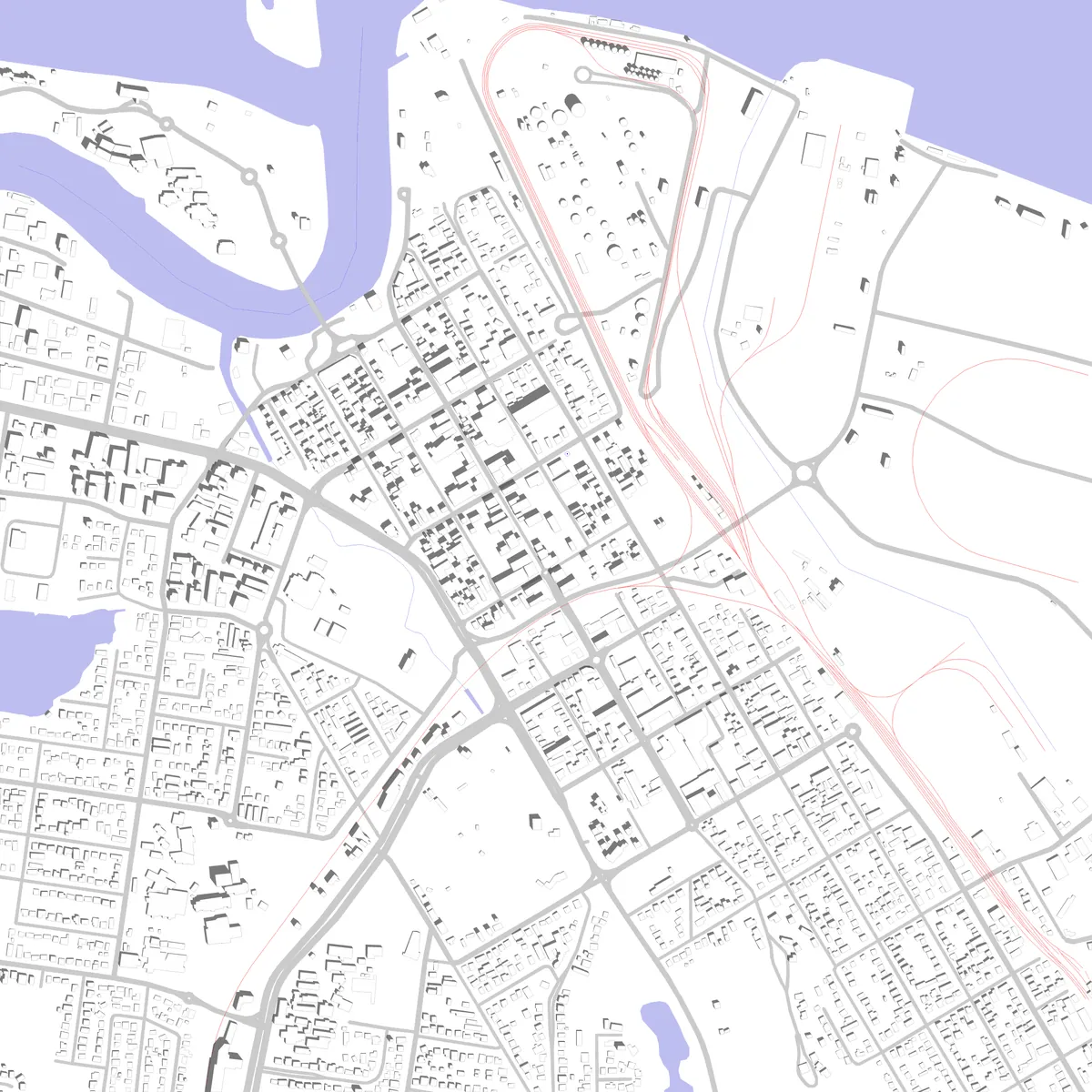Gladstone Lageplan (2,5 km)