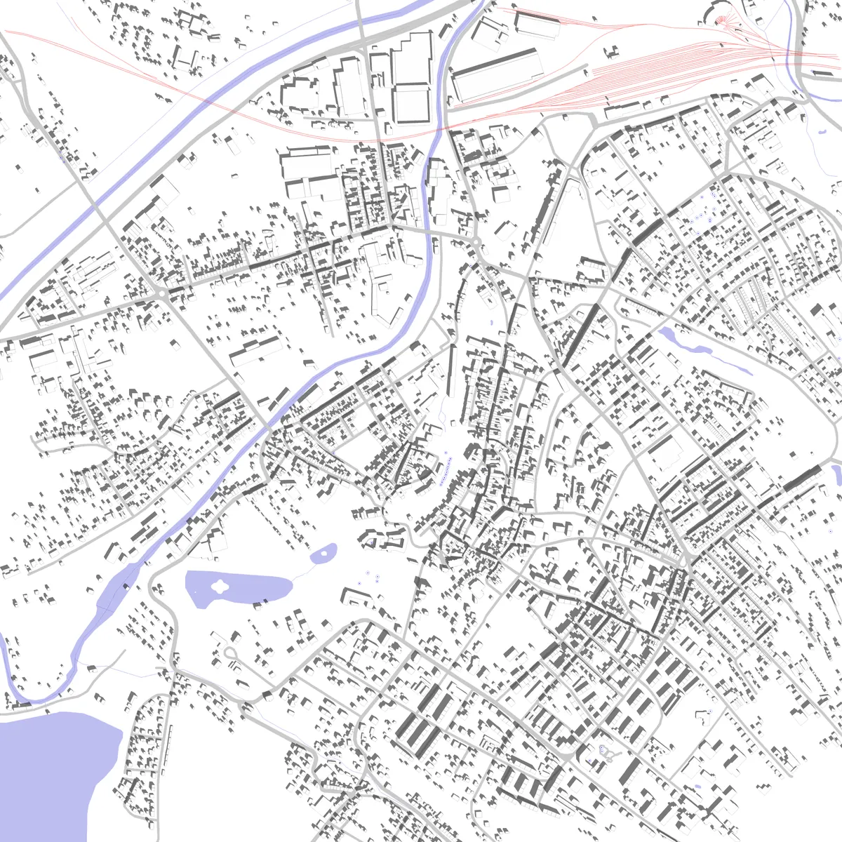 Glauchau Lageplan (2,5 km)