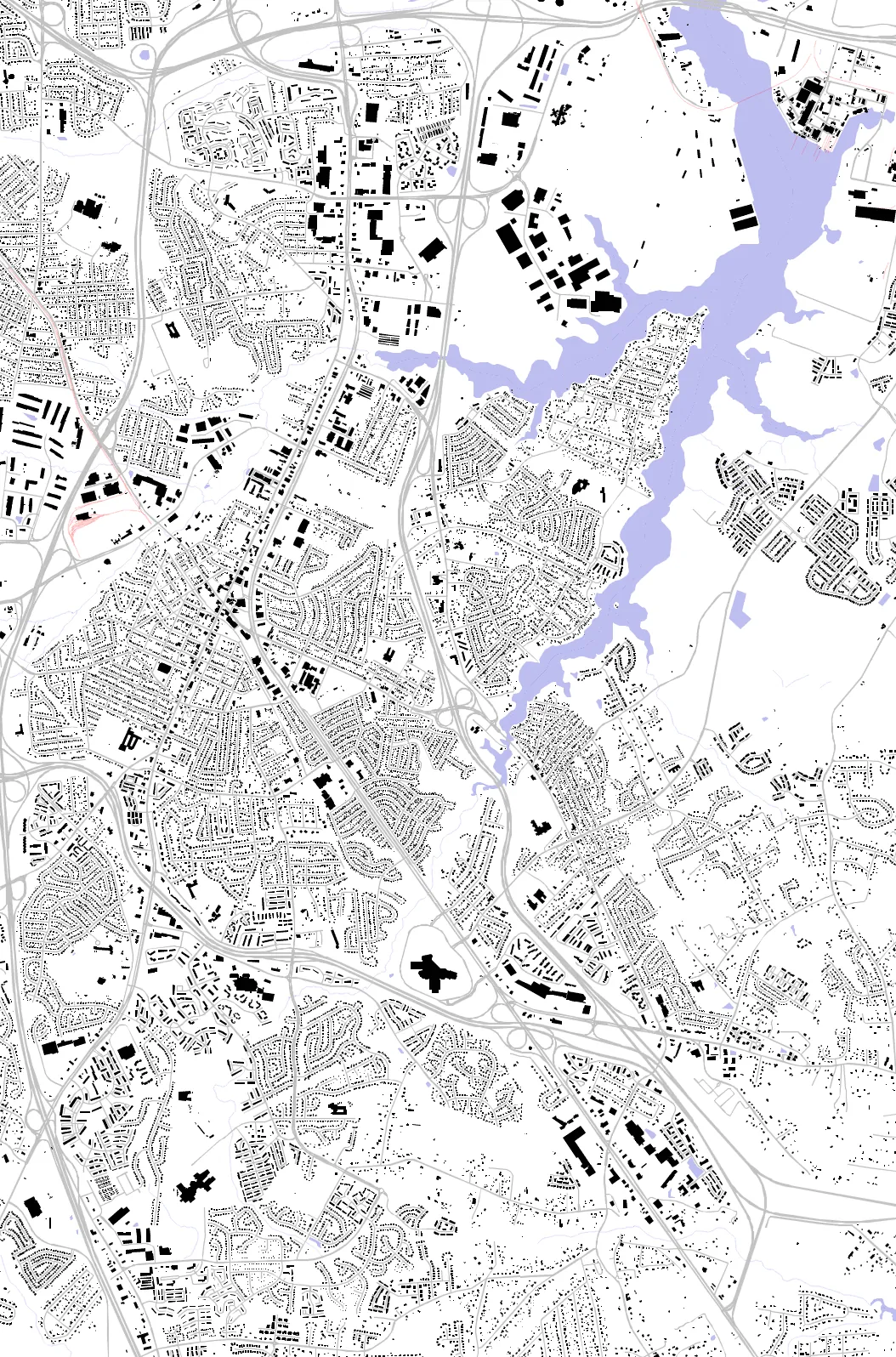 Glen Burnie figure ground plan