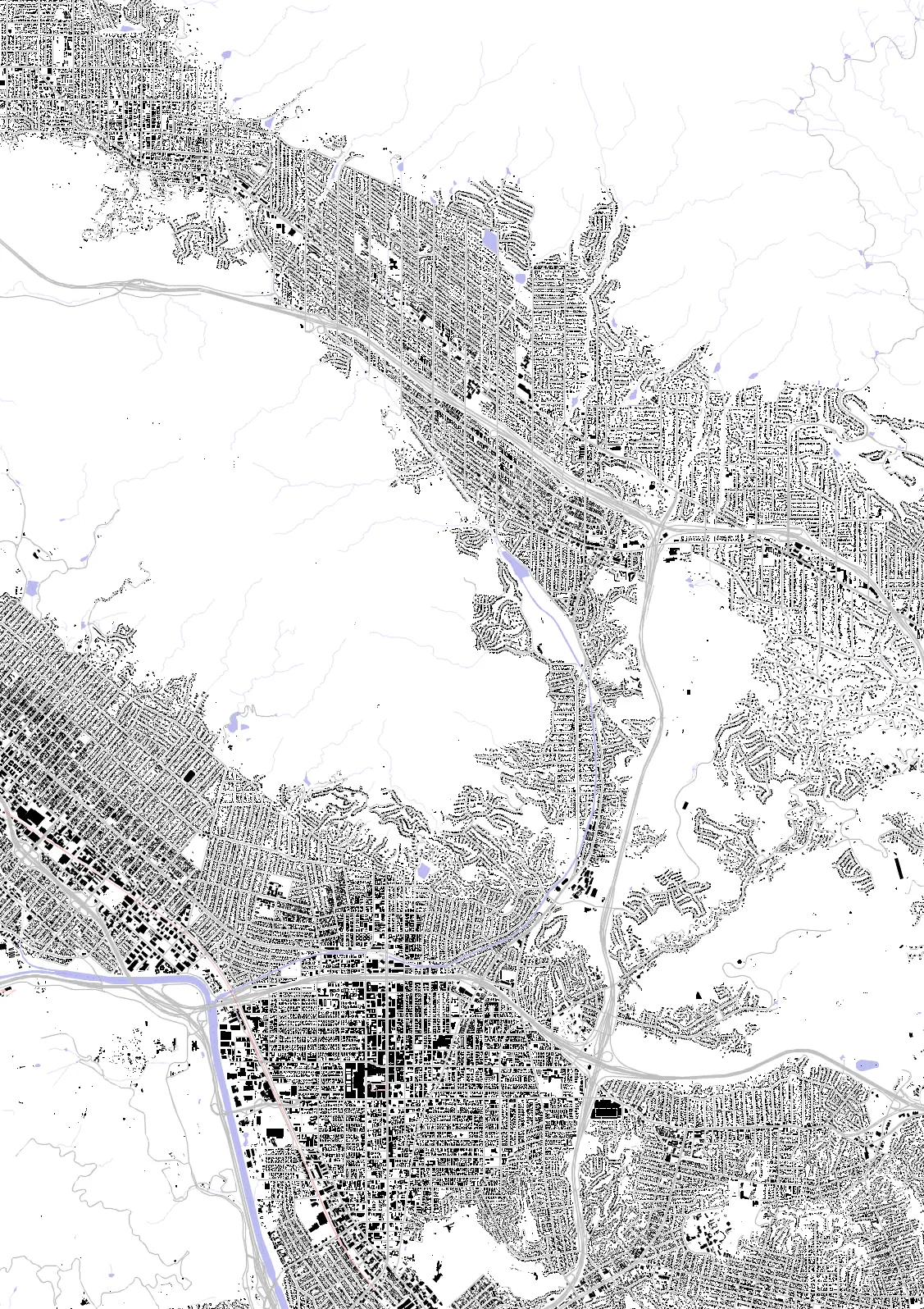Glendale figure ground plan