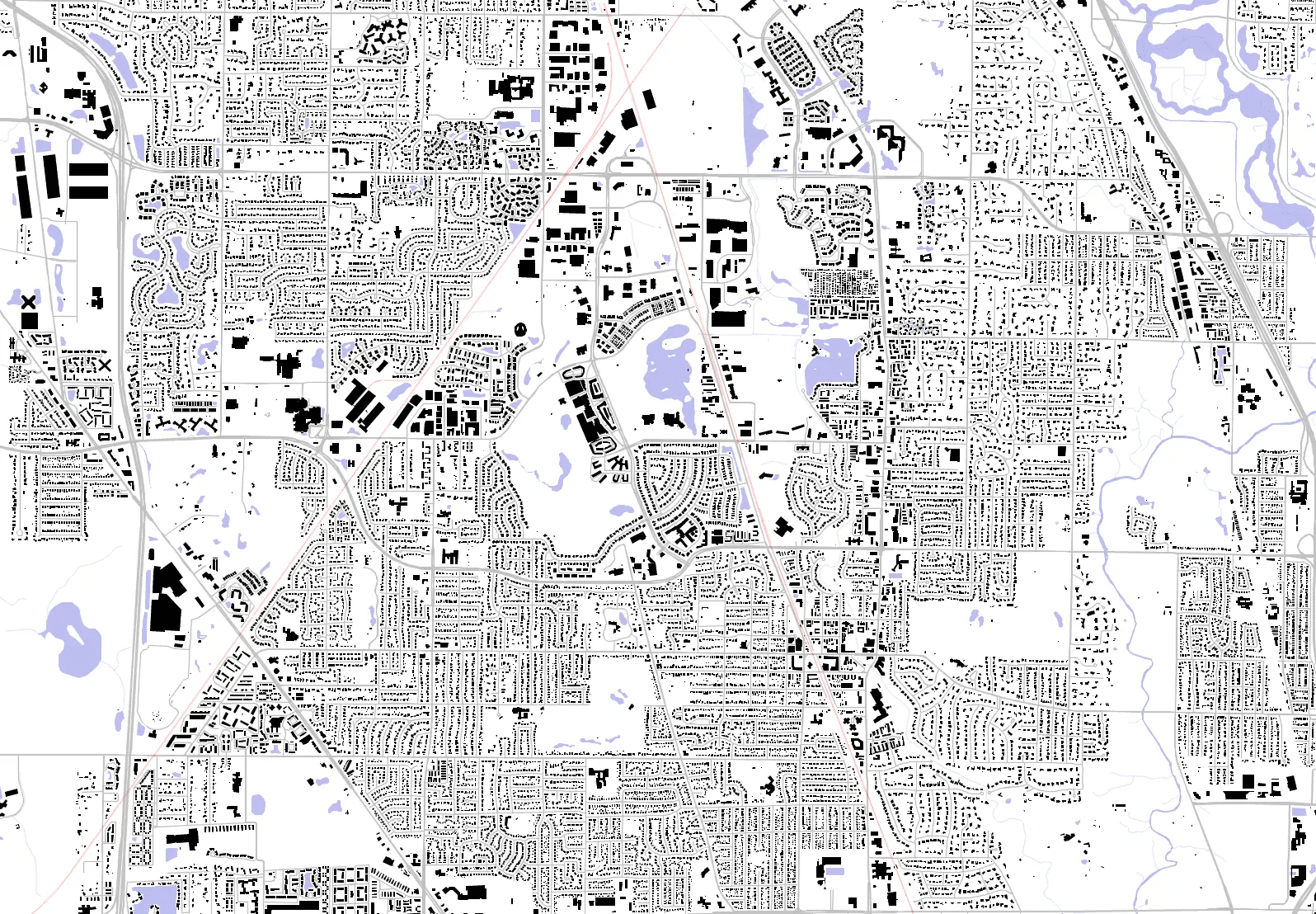 Glenview Schwarzplan
