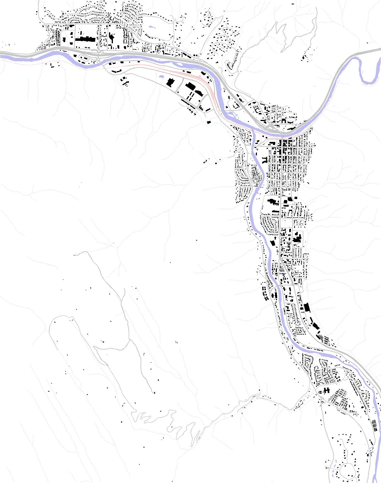 Glenwood Springs Schwarzplan