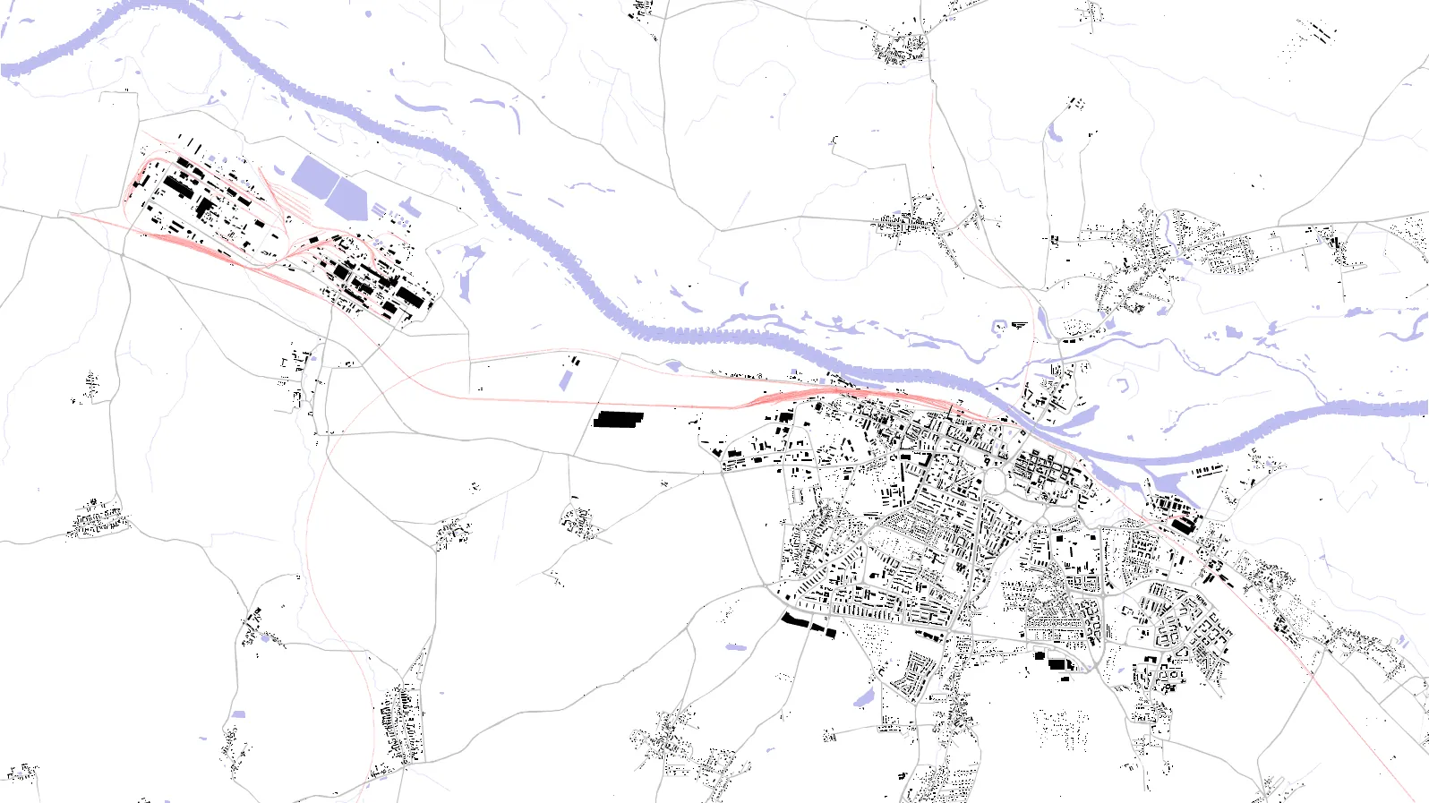 Głogów figure ground plan
