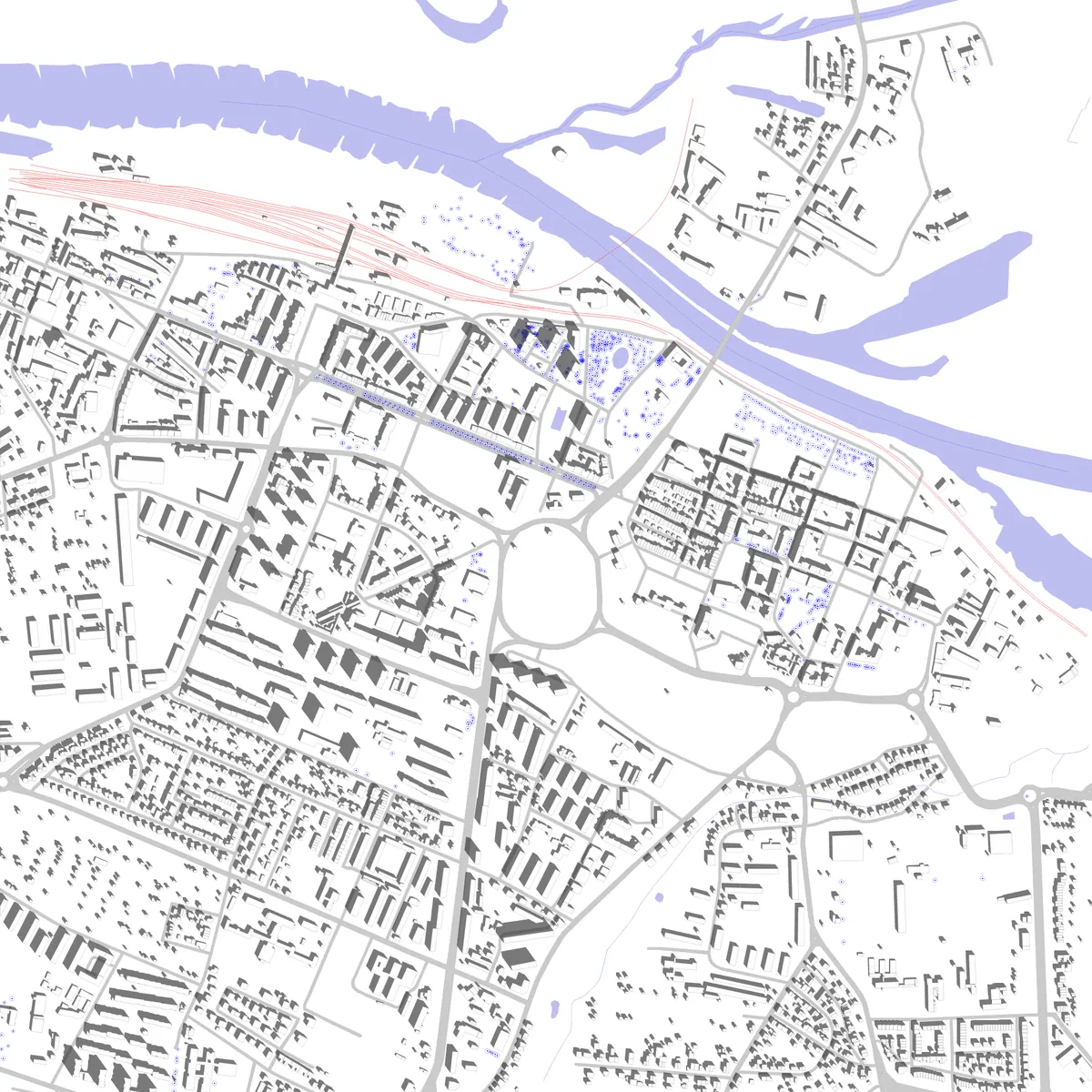 Głogów site plan (2.5 km)