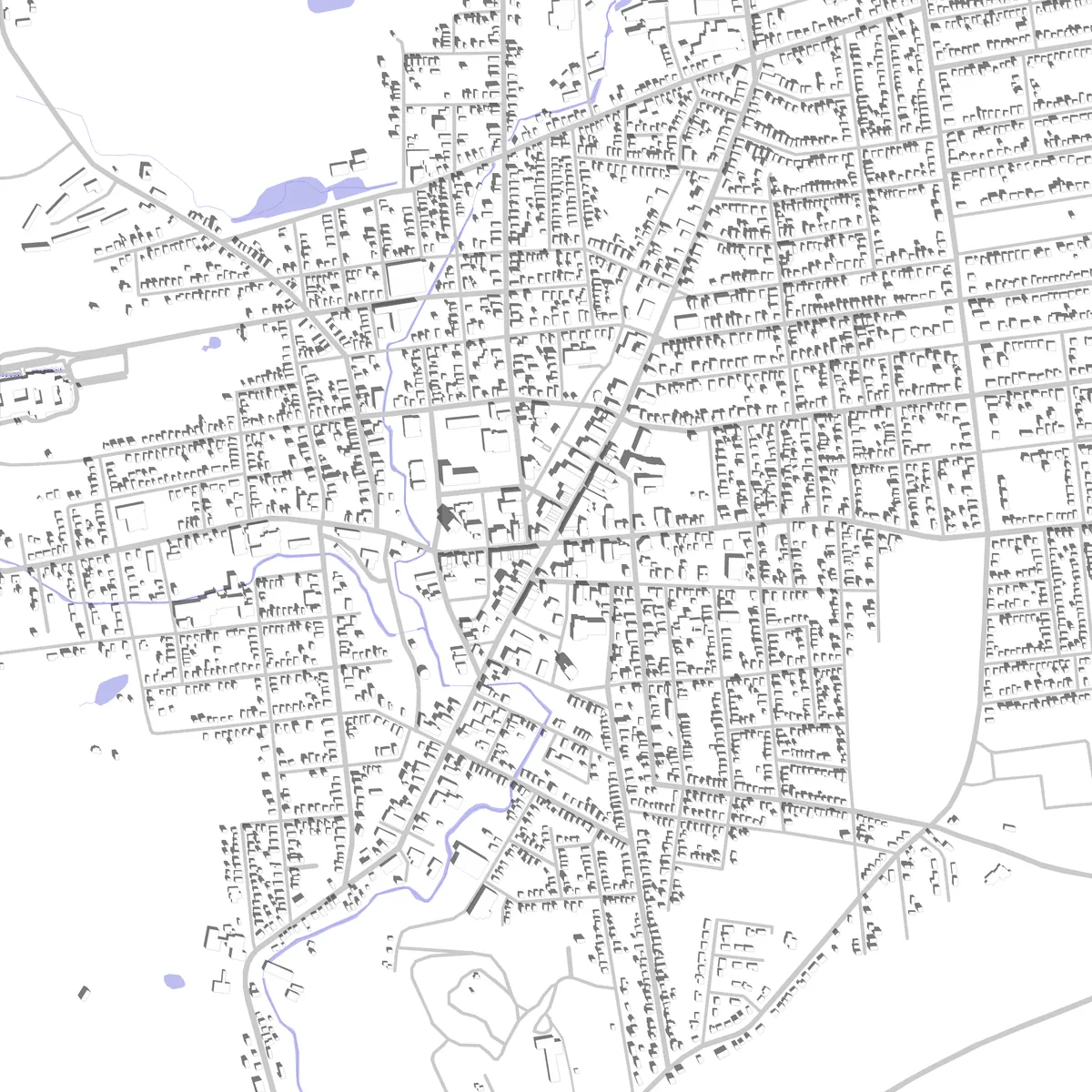 Gloversville site plan (2.5 km)