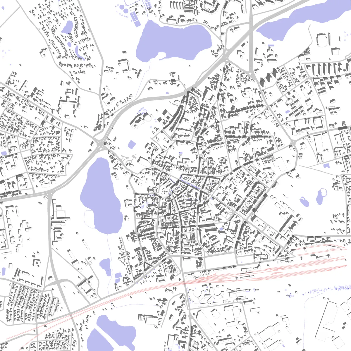Gniezno plan zagospodarowania (2,5 km)
