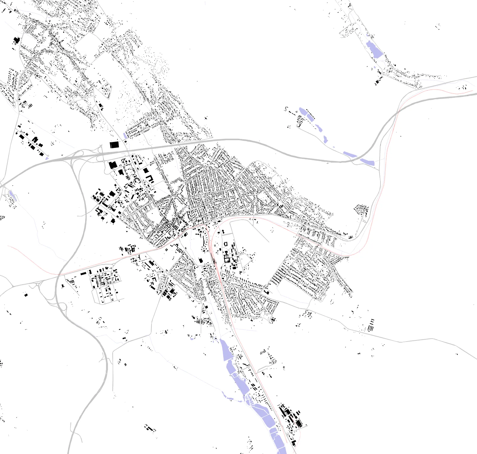 Gödöllő figure ground plan