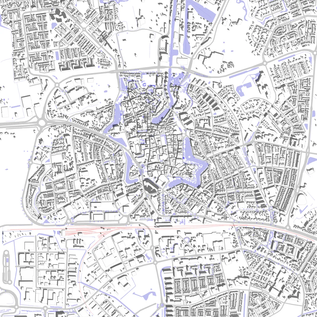 Goes situatieplan (2,5 km)