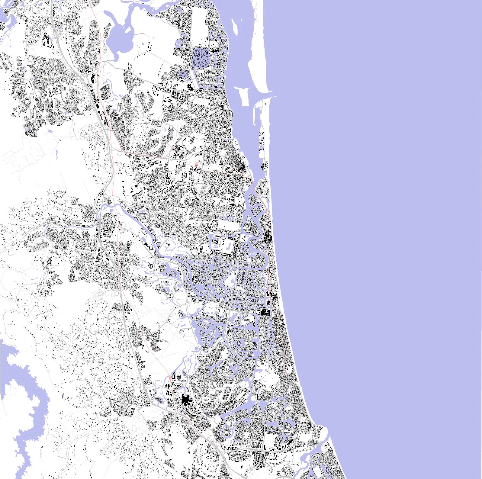Gold Coast figure ground plan