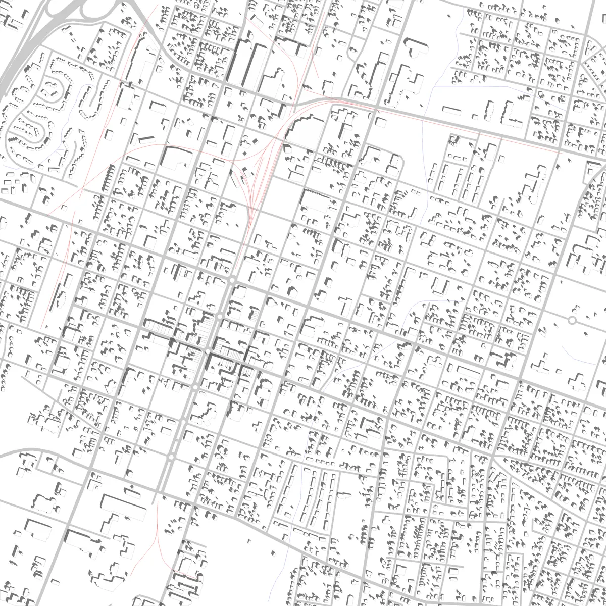 Goldsboro Lageplan (2,5 km)