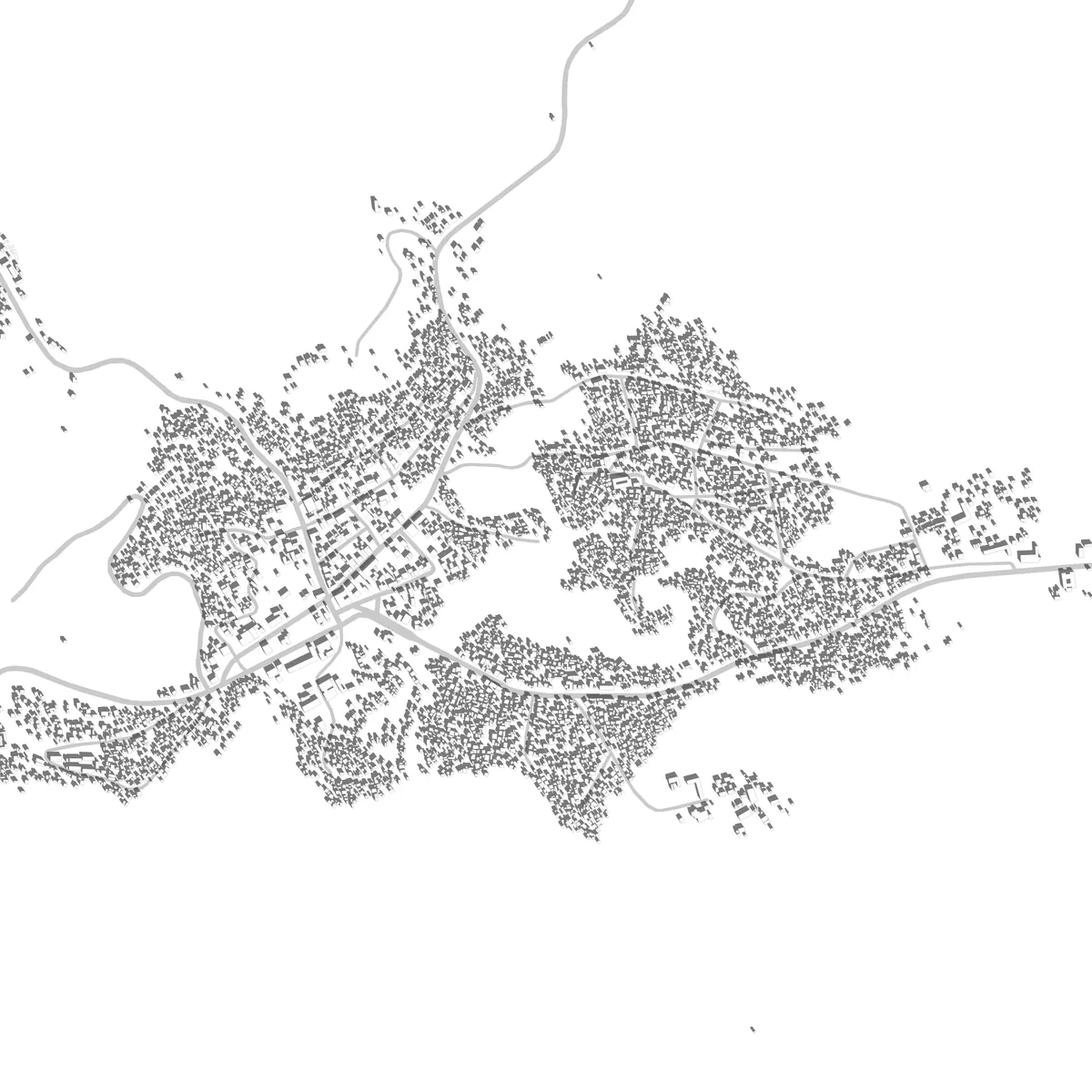 Golungo Alto planta de localização (2,5 km)