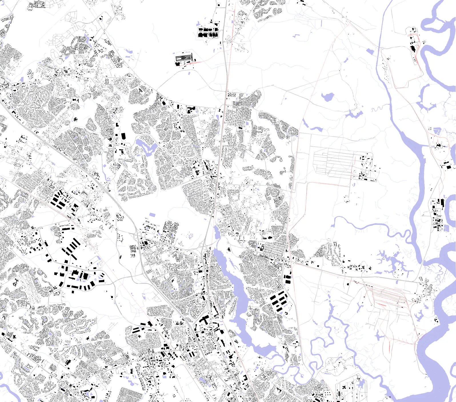Goose Creek figure ground plan