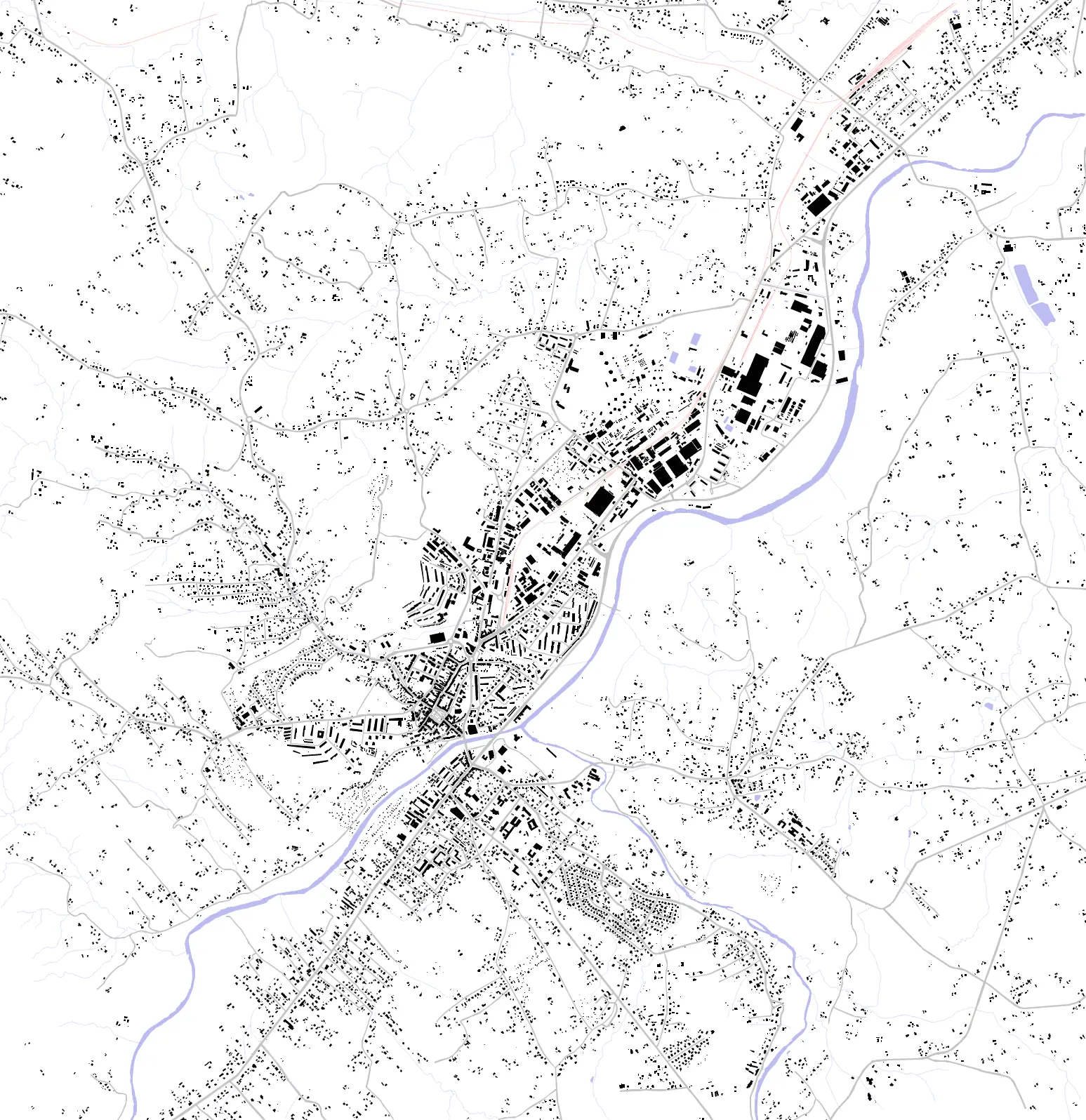 Gorlice Schwarzplan