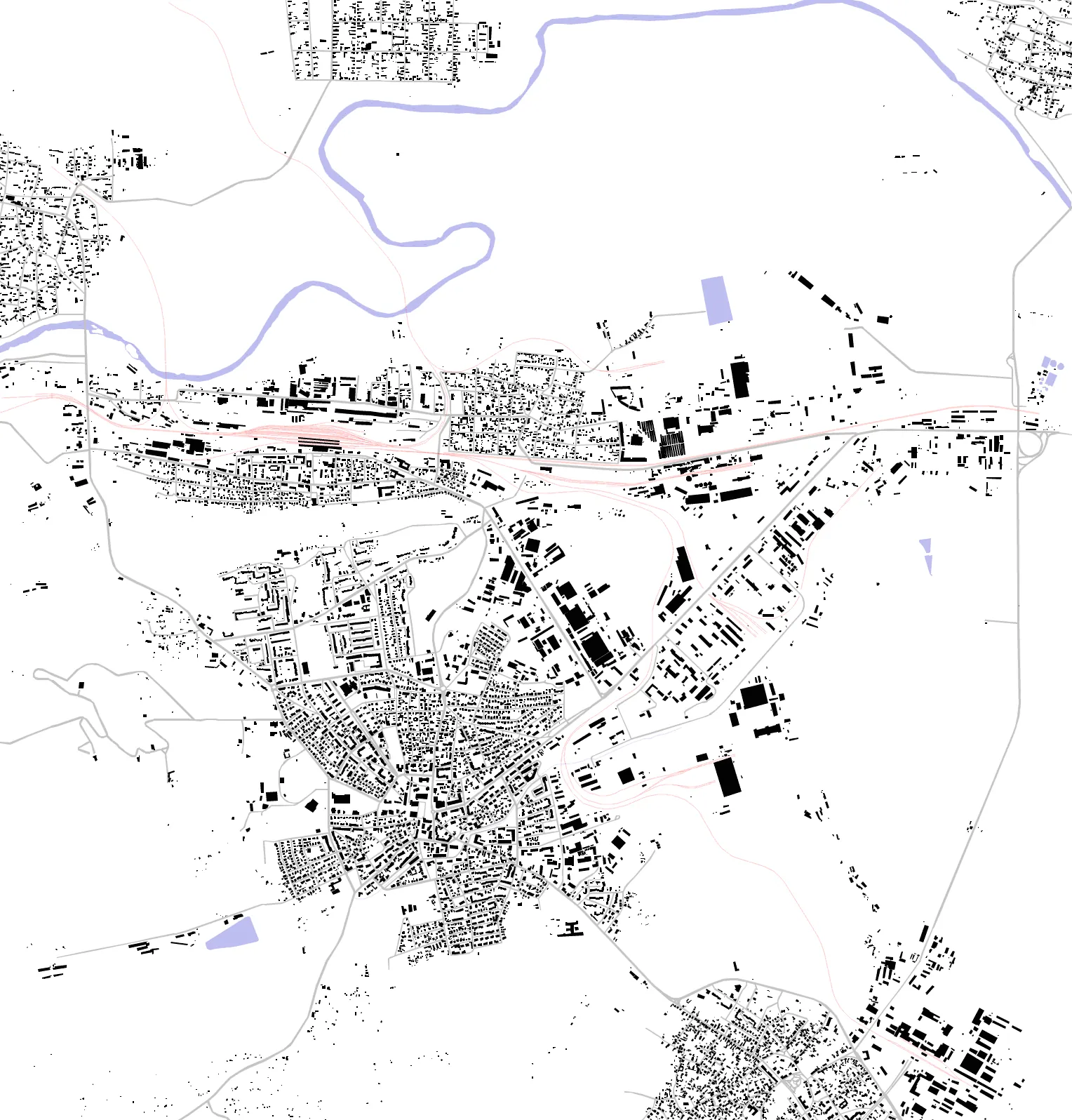 Gorna Oryahovitsa figure ground plan