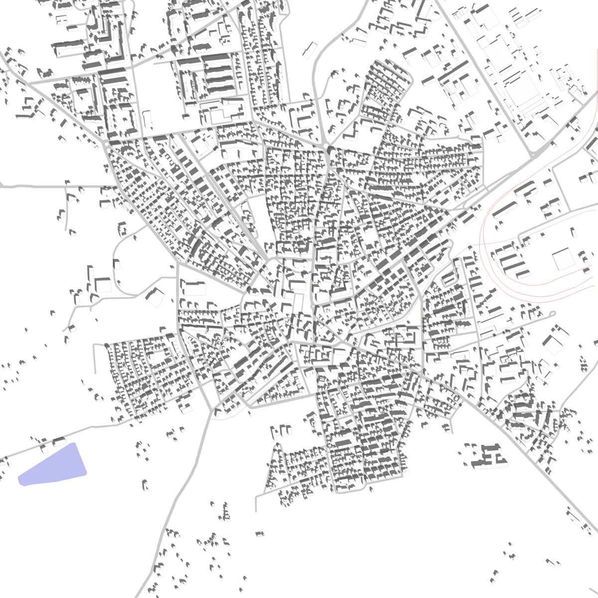 Gorna Oryahovitsa site plan (2.5 km)