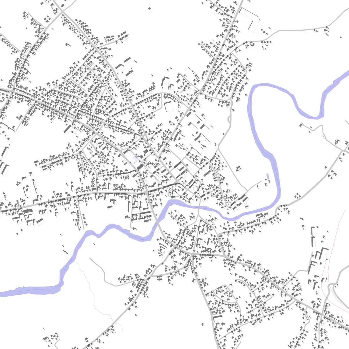Gospić Lageplan (2,5 km)