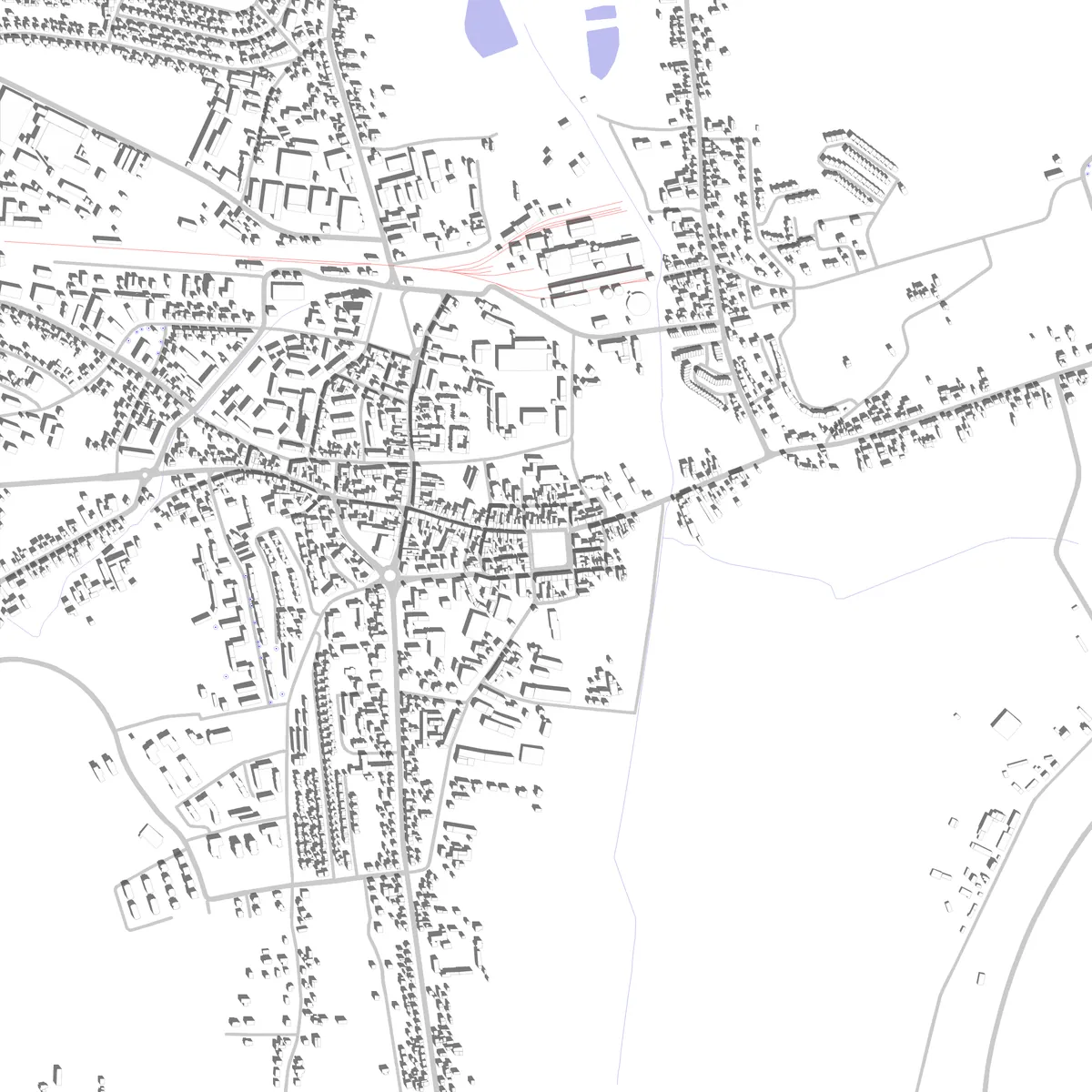 Gostyń plan zagospodarowania (2,5 km)