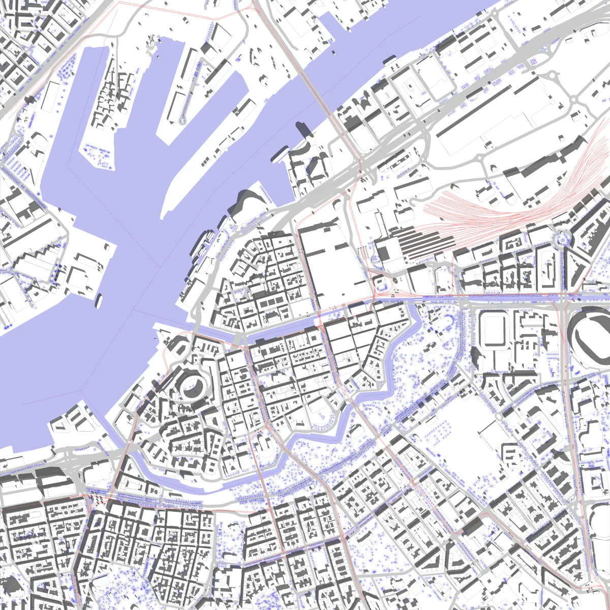 Gothenburg situationsplan (2,5 km)