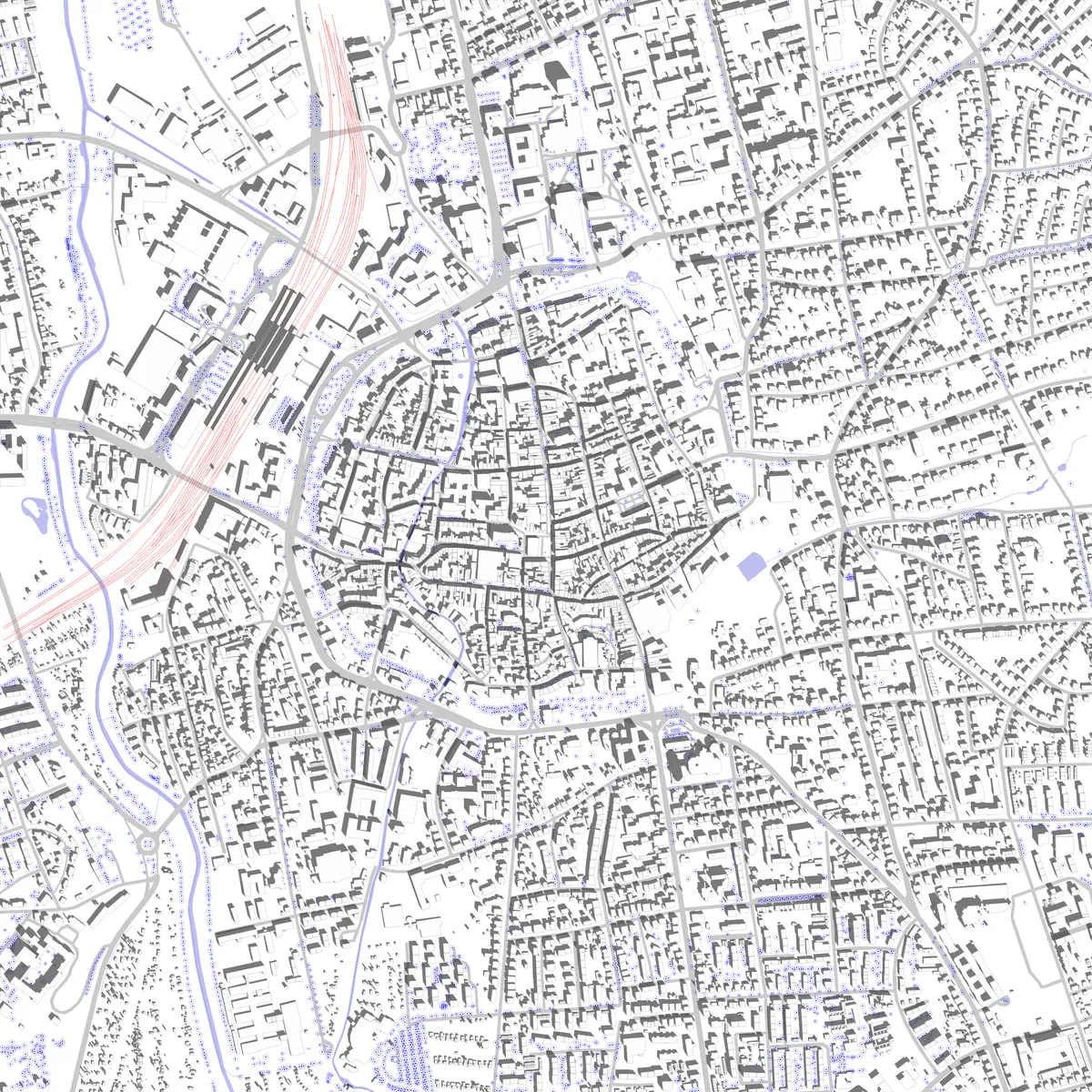 Göttingen Lageplan (2,5 km)