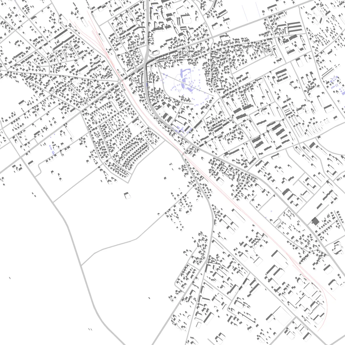 Grajewo Lageplan (2,5 km)