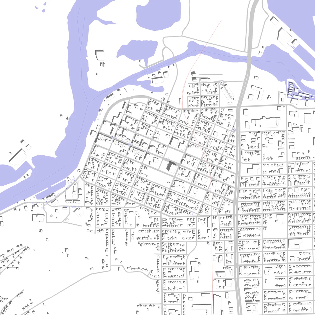Grand Haven site plan (2.5 km)