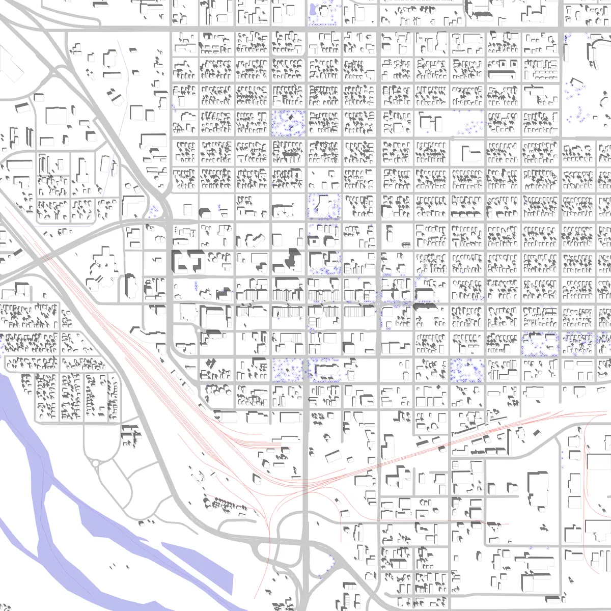 Grand Junction site plan (2.5 km)